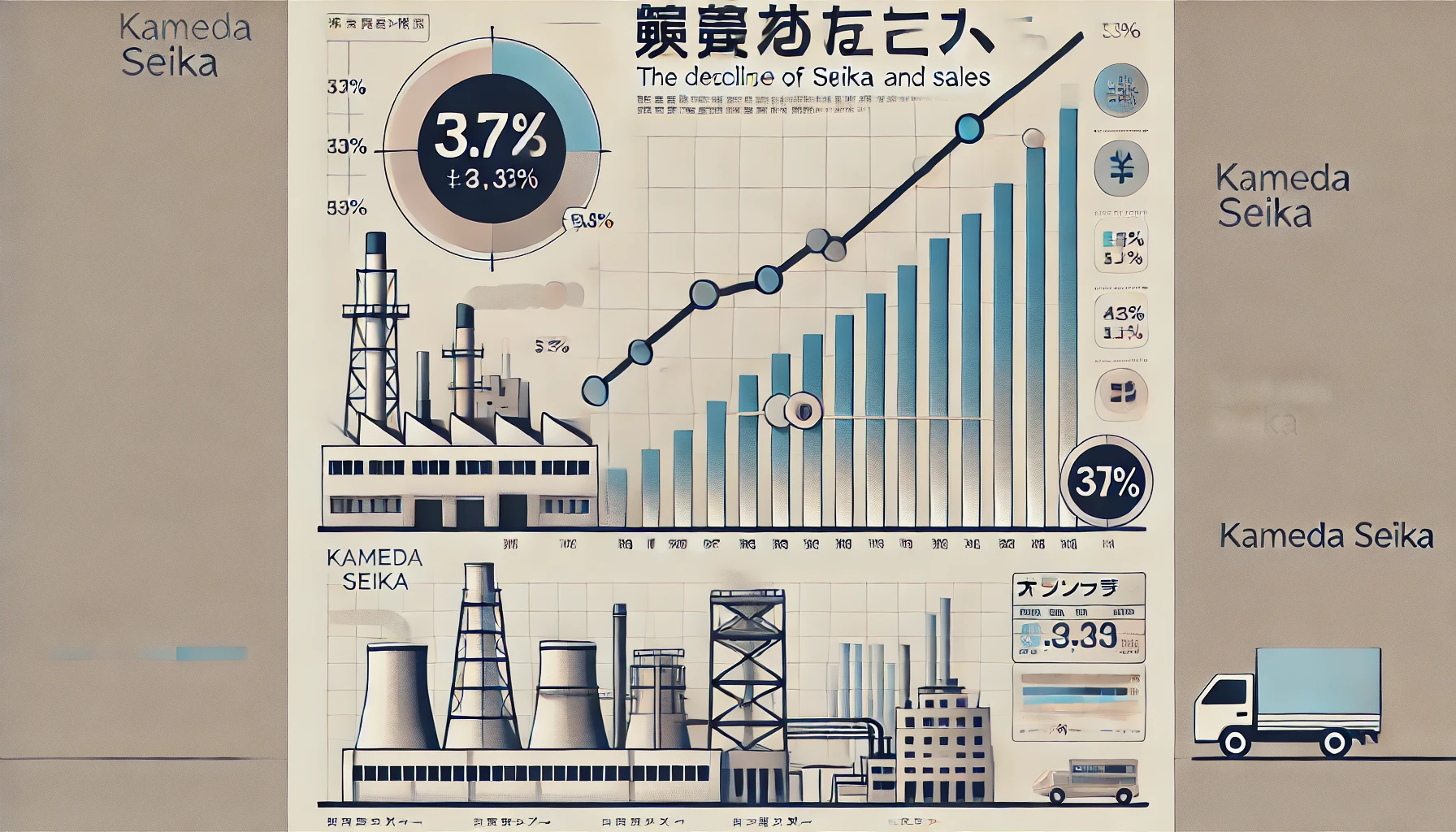 亀田製菓の株価下落と売上への影響