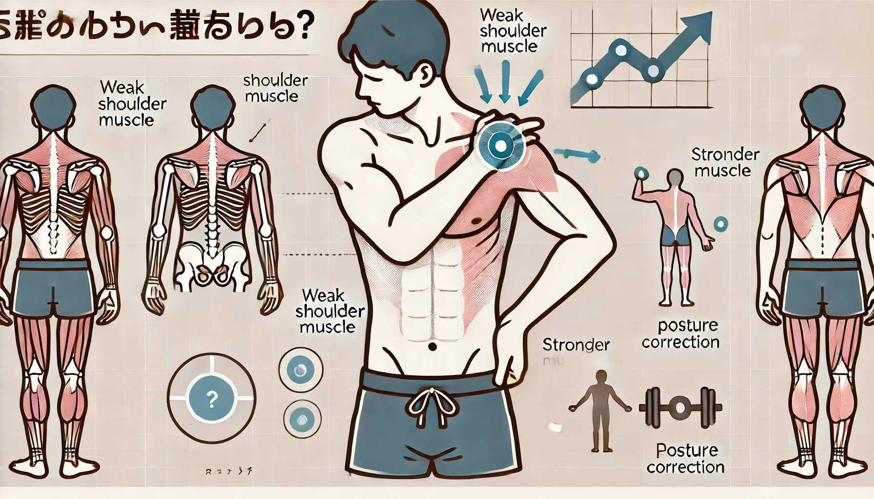 肩こりの原因は筋力不足？
